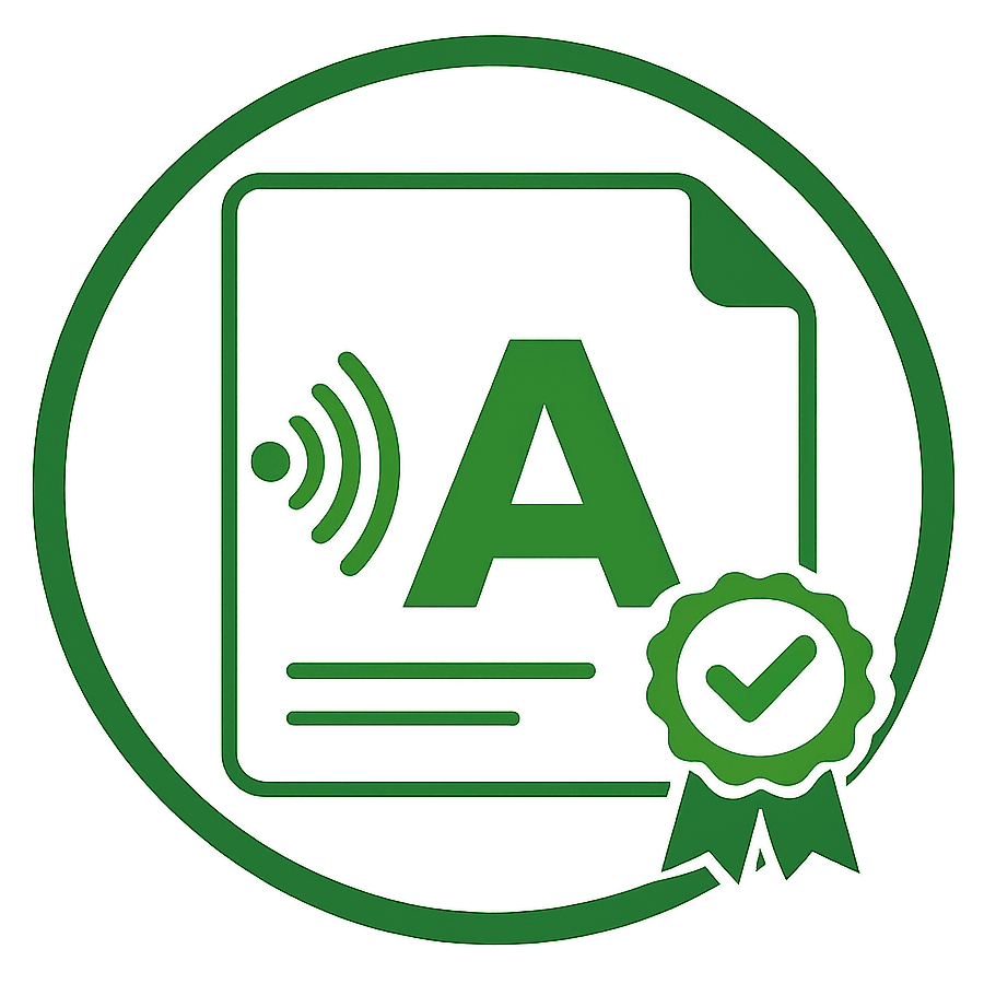 Imagen de certificado acústico A